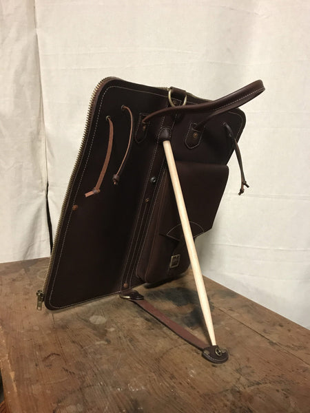 Tackle Leather Stick Case With Patented Stick Stand