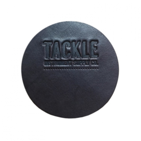 Tackle 3.5" Black Leather Bass Drum Beater Patch - LBDB